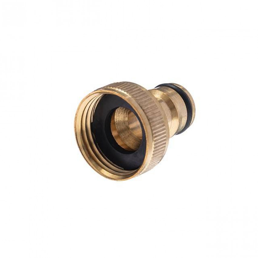 Адаптер латунний на конектор 1/2" з внутрішньою різьбою 3/4" STORM INTERTOOL GE-1208-GE-1208