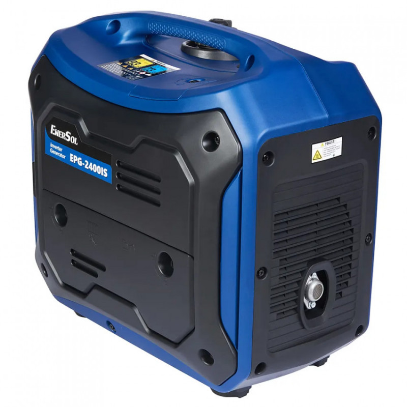 Генератор бензиновий EnerSol, інверторний, макс 2.4 кВт, двигун EnerSol ES-98G, ручний старт, вага 18,5 кг-EPG-2400IS