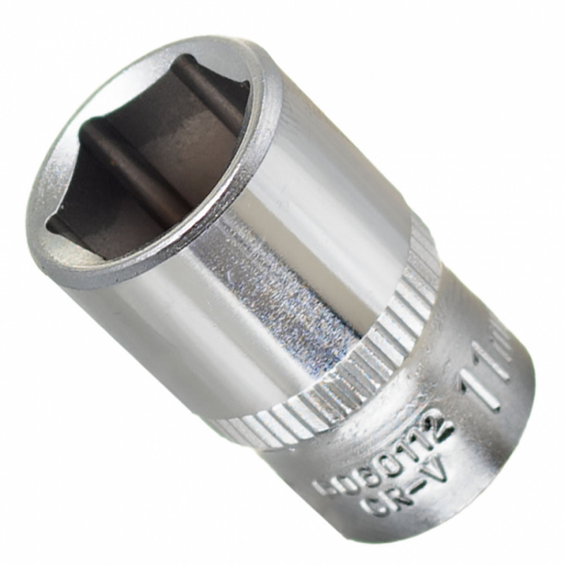 Насадка шестигранна коротка 1/4" 11мм CrV ULTRA (6060112)-6060112