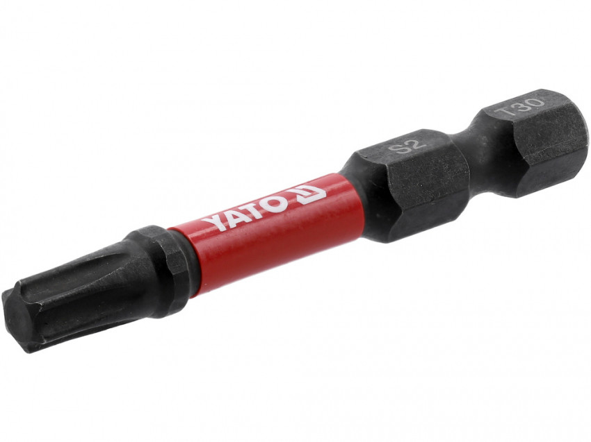 Насадка викруткова ударна YATO "TORX" T30 х 50 мм. шпиндель 6-гран- 1/4", 2 шт.[10]-YT-78056