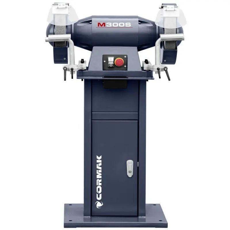 Дводискова шліфувальна машина CORMAK M300S з підставкою та витяжкою MDC1500 400V-M300S+MDC1500 400V