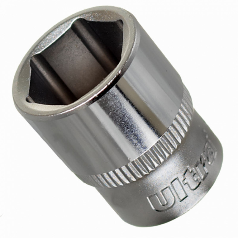 Насадка шестигранна коротка 1/4" 14мм CrV ULTRA (6060142)-6060142