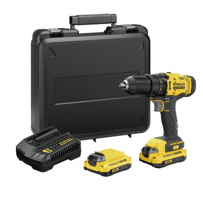Дриль-шурупокрут акумуляторний STANLEY FATMAX SCD700C2K-SCD700C2K
