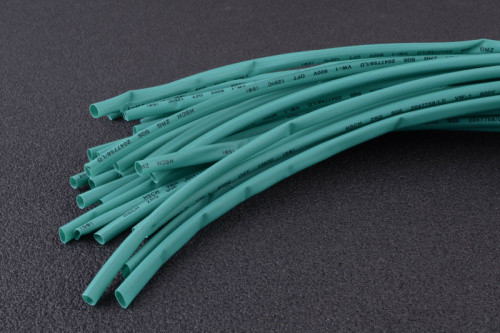 Термозбіжна трубка 4мм зелена (пак. 1мx30шт) APRO-ZRG-4G