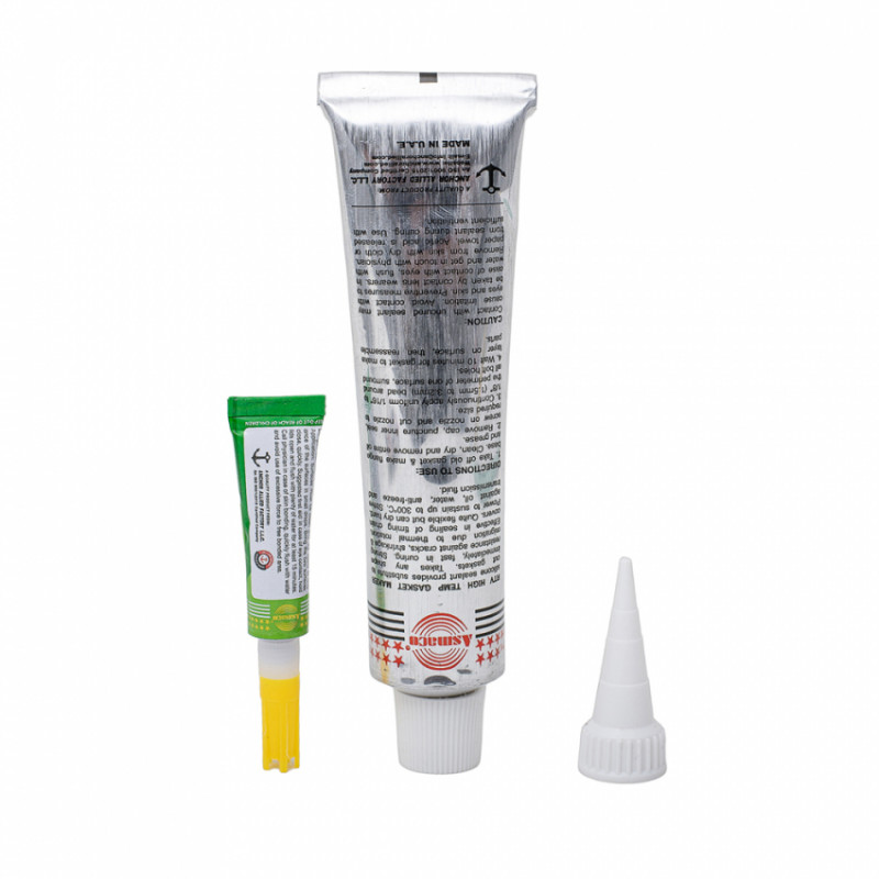 Герметик силіконовий RTV формувач прокладок високотемпературний +300°С сірий 85г ОАЕ ASMACO (6371241)-6371241