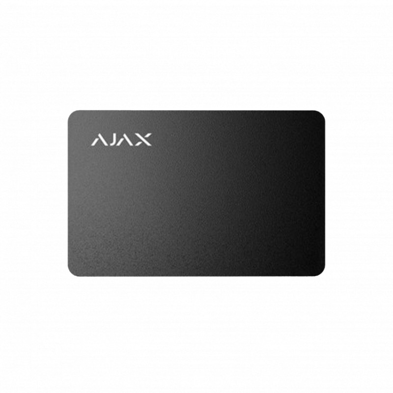 Захищена безконтактна картка для клавіатури AJAX Pass - 10 шт. (black)-