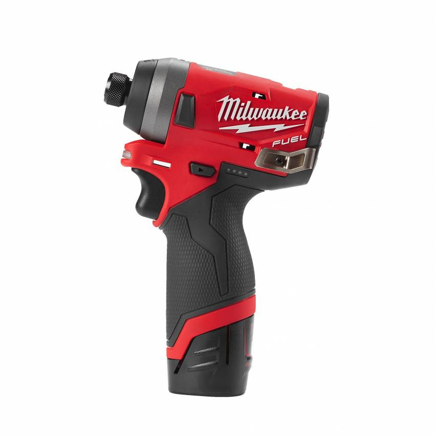 Гвинтоверт акумуляторний 1/4" HEX MILWAUKEE, M12 FID-202X, 147Нм (зарядний пристрій, 2 акум.Х 2Ач, HDкейс)-4933459823