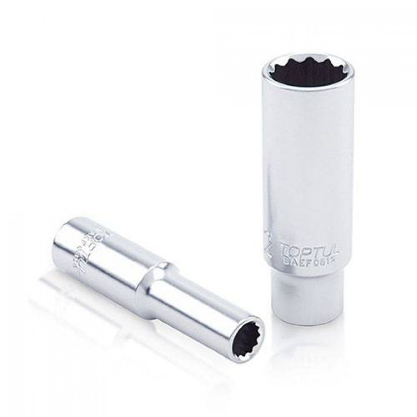 Головка торцева довга 1/4" 10мм 12-гранна TOPTUL BAEF0810-BAEF0810