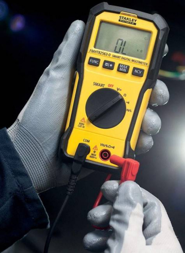 Мультиметр електричних параметрів, цифровий STANLEY "FatMax": живлення - 9 В-FMHT82565-0