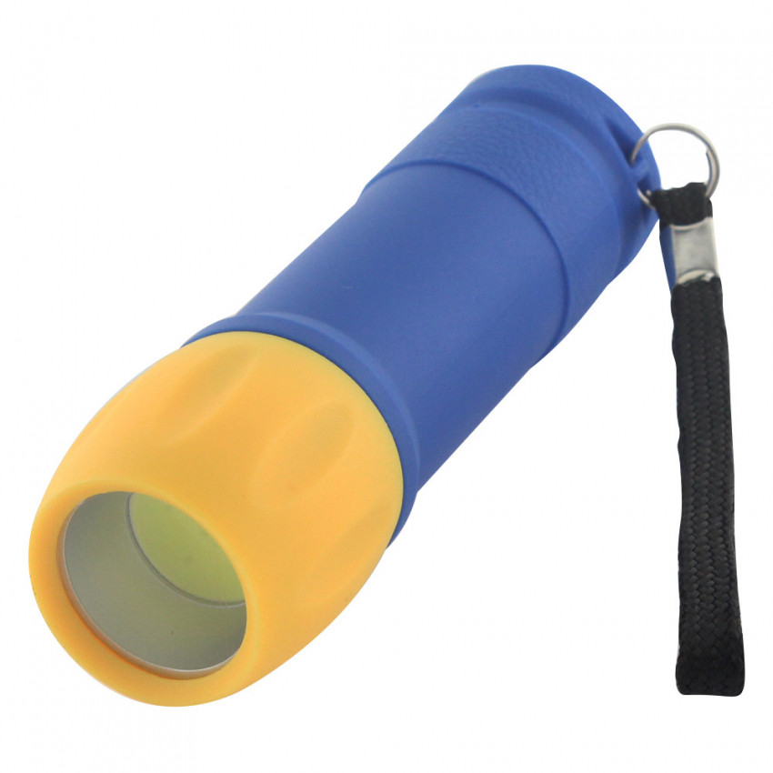 Ліхтар ручний Quantum QM-FL1045 Smile yellow+blue 3W COB живлення 3xAAA 2шт/уп, blister-QM-FL1045