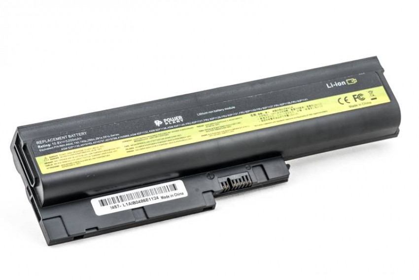 Акумулятор PowerPlant для ноутбуків IBM/LENOVO ThinkPad R60 (92P1139, IB T60 3S2P) 10.8V 5200mAh-NB00000027