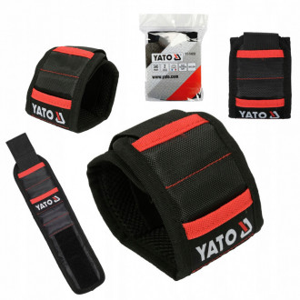 Пояс наручний з 2 кишенями, магнетизований YATO, 340х 90 мм, з нейлона
