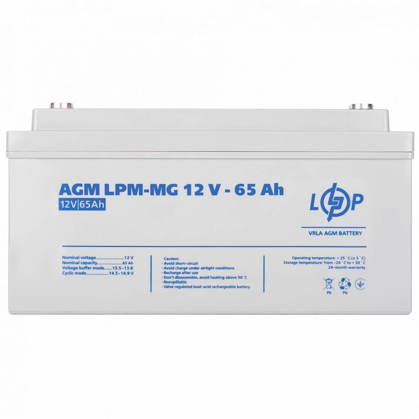 Акумулятор мультигелевий LPM-MG 12V - 65 Ah-LP3872
