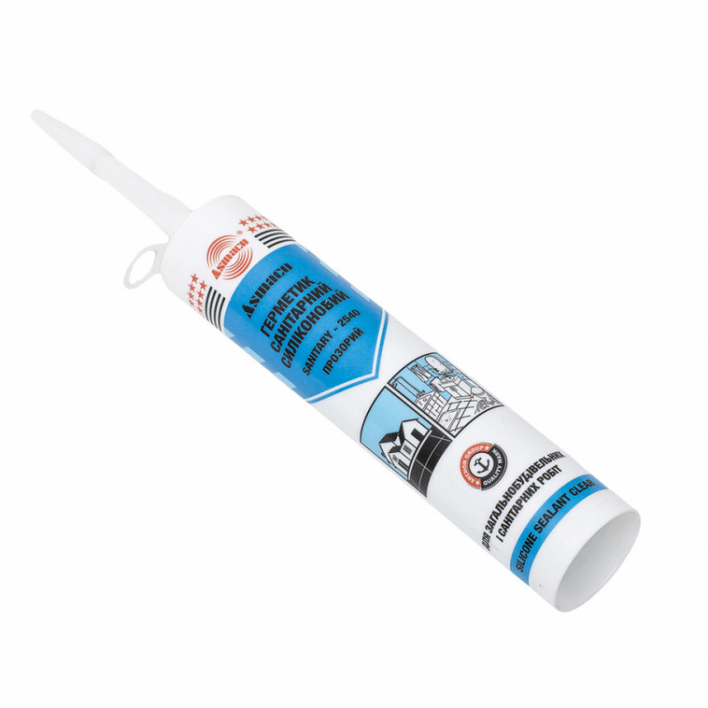 Герметик силіконовий санітарний 280мл (310г) ОАЕ ASMACO (2732201)-2732201