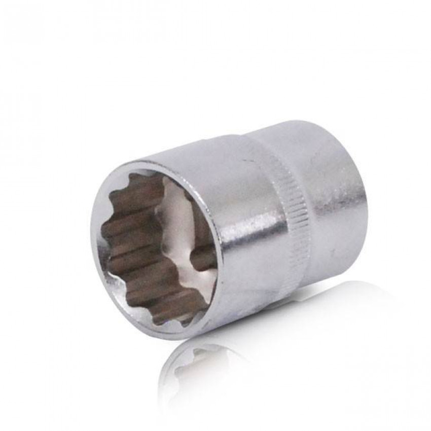 Головка дванадцятигранна 1/2", 21×38 мм, Cr-V STORM INTERTOOL ET-0221-ET-0221