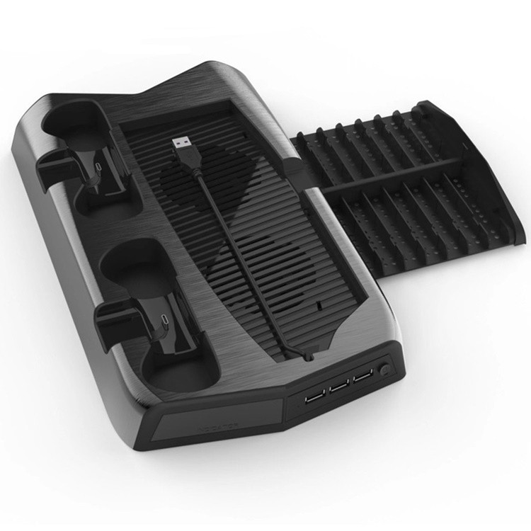 Вертикальна підставка для Sony PlayStation PS5 із відділенням під диски-