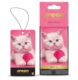 Ароматизатор Wild картонна підвіска Кошеня (Sweet Kitty) Areon-[articul]