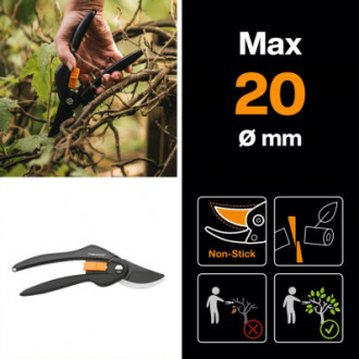Секатор площинний FISKARS SingleStep P26, 20.8см, 200г (F)