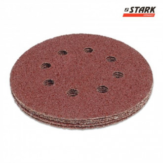 Папір шліфувальний Stark D125 мм 8 отворів з. 40  5 шт.-[articul]