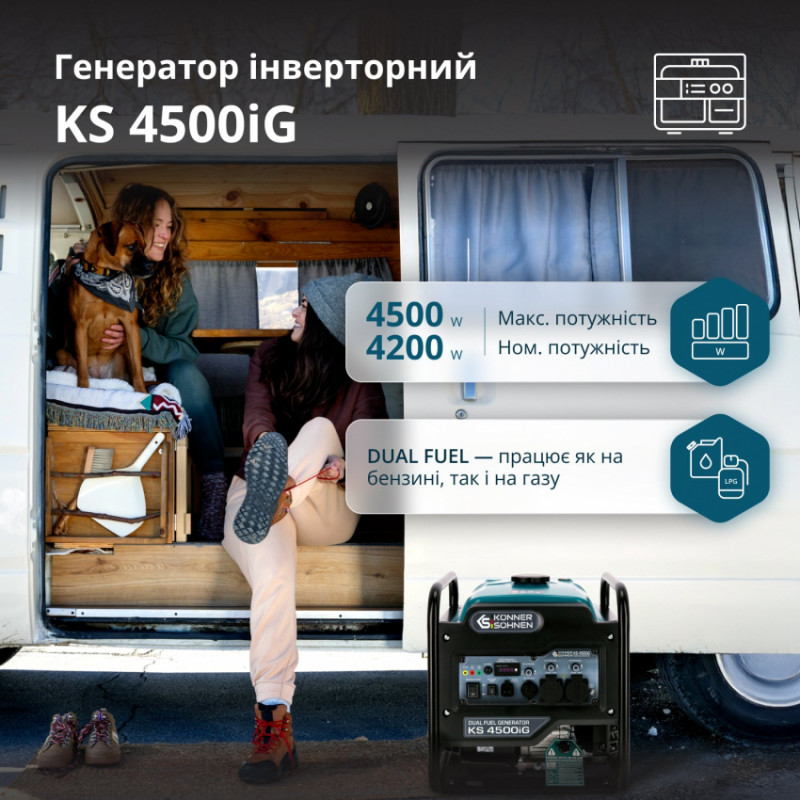 Генератор інверторний KS 4500iG-KS 4500iG