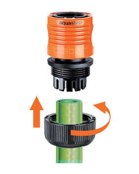 Набір (2 конектора 1/2" аквастоп, адаптер конектора двухстороній)-88180000
