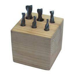 Комплект кінцевих фрез з 2 ріжучими кромками, 6 шт./3-10 мм Holzmann FFS6-FFS6