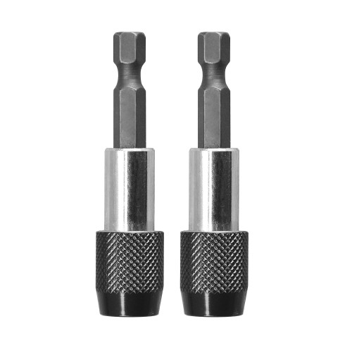 Тримач для біт з фіксатором 1/4" х60 мм, 2 шт блістер INGCO-ABH20601