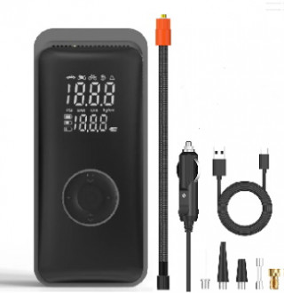 Компресор акумуляторний універсальний 20л/хв 10Атм (DC - 12В, 1800мАг x3) 12Atelie-[articul]