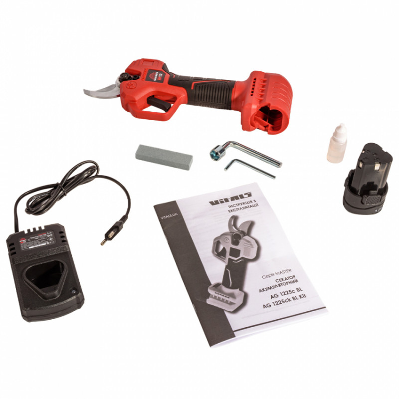Секатор акумуляторний Vitals Master AG 1225ck BL Kit-235287