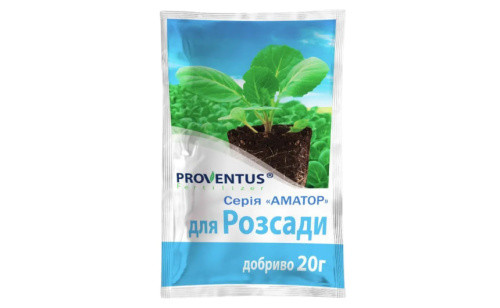 Добриво-стимулятор кристалічне водорозчинне Proventus Для розсади 20г-4088