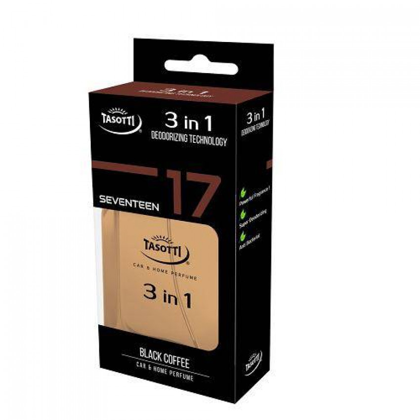 Ароматизатор спрей Tasotti / антибактеріальна серія "3 in 1" Black Coffee (№ 17) 50ml-TAS№17 (18)