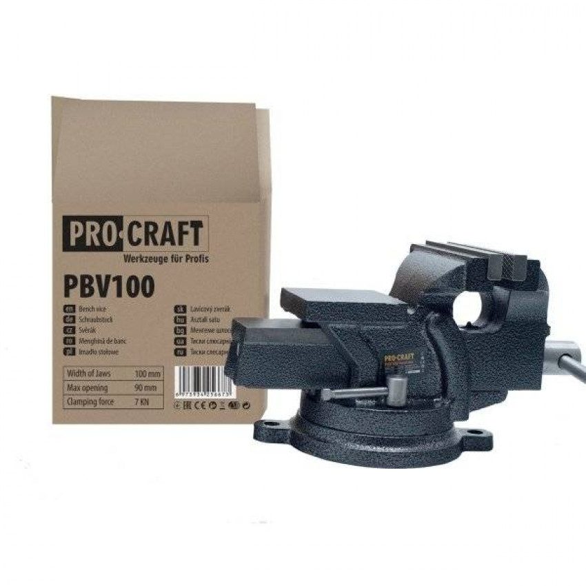 Тиски слюсарні Procraft PBV100-PBV100