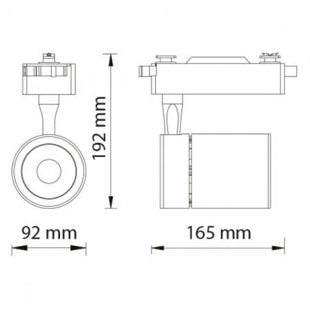 Світлодіодний трековий світильник DUBLIN 35W білий-018 018 0035