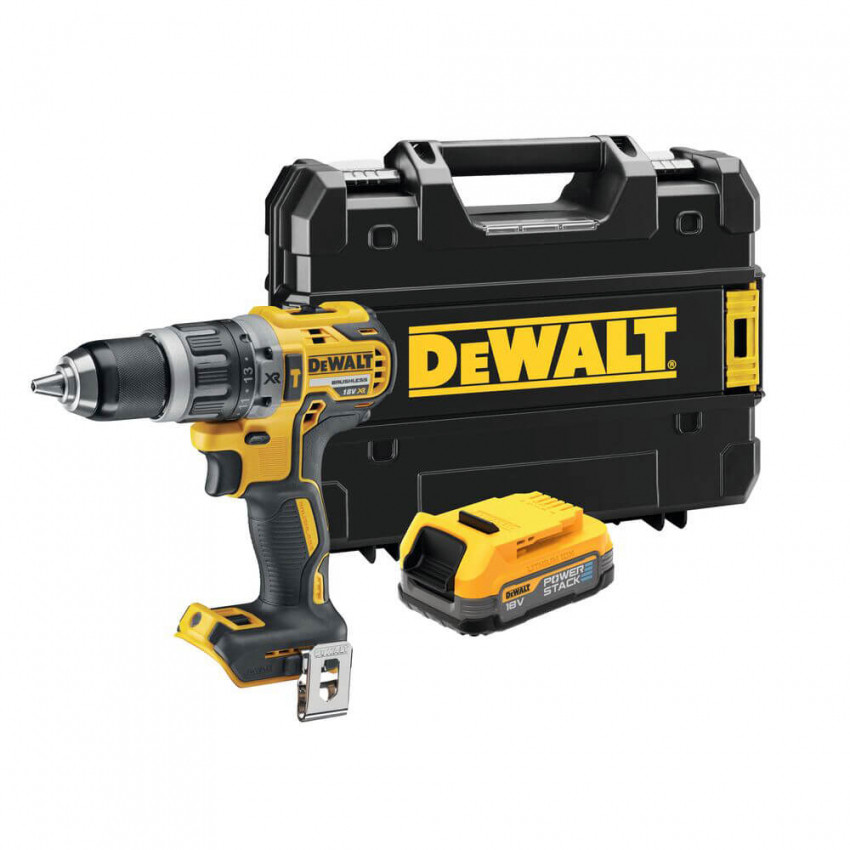 Дриль-шурупокрут акумуляторний безщітковий ударний DeWALT DCD796E1T-DCD796E1T
