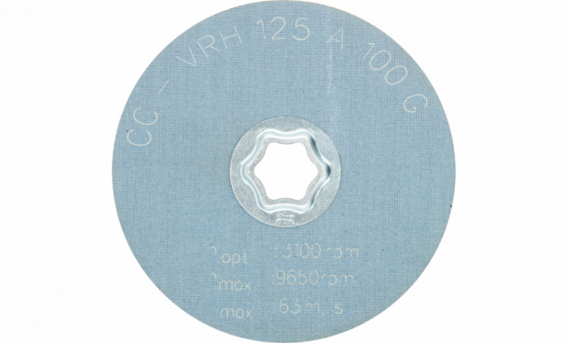 Круг волоконний 125мм твердий CC-VRH A100G система COMBICLICK для шліфування нерж.-4007220935910