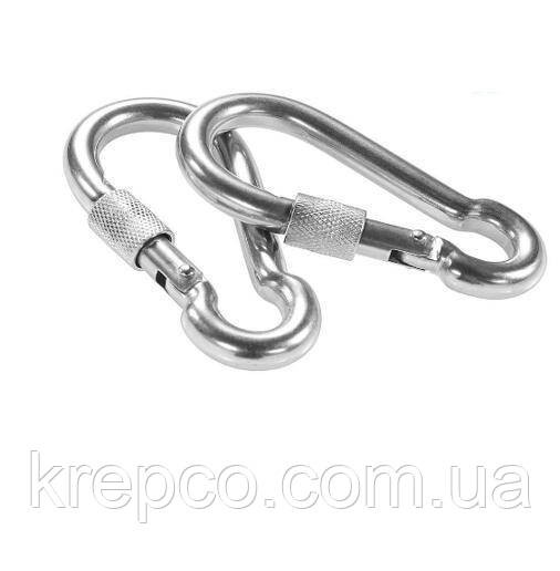 Карабін пожежний з муфтою, DIN 5299 D, оцинкований, M 8x80-3KR8080