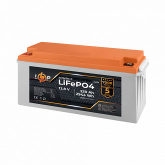 Акумулятор LP LiFePO4 12,8V - 230 Ah (2944Wh) (BMS 100A/50A) пластик для ДБЖ