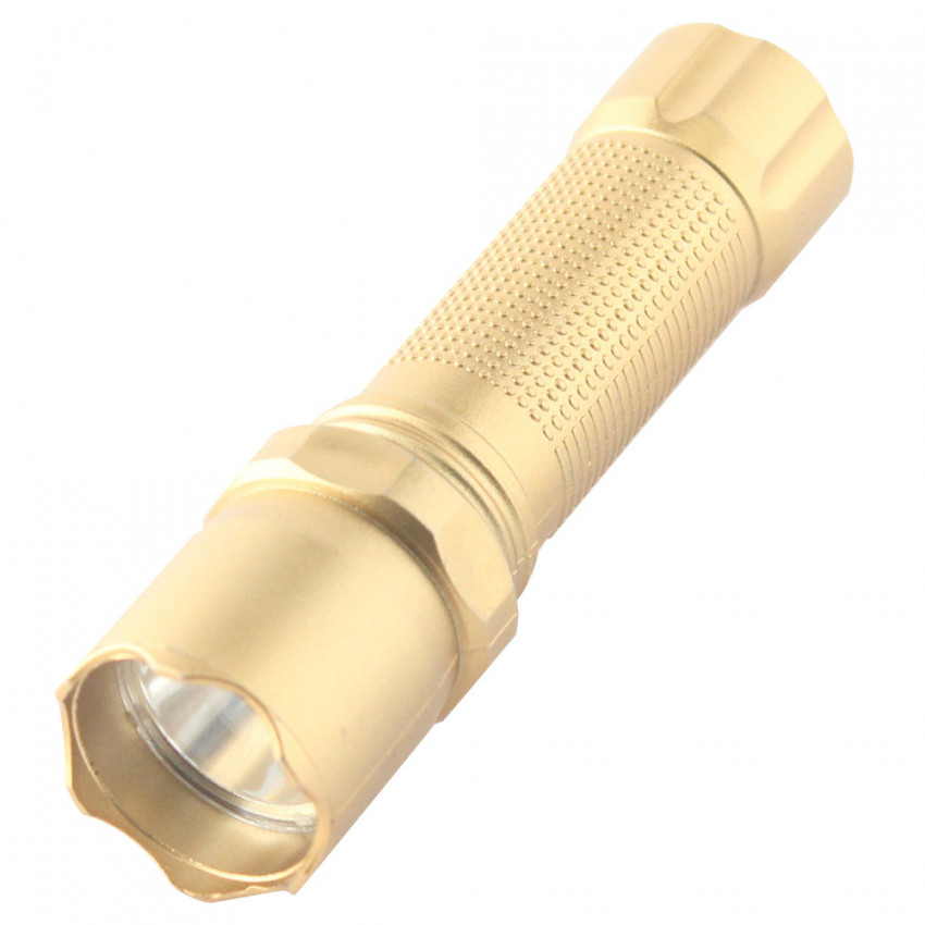 Ліхтар ручний  Quantum QM-FL1040 Minik gold 3W LED  з USB-QM-FL1041