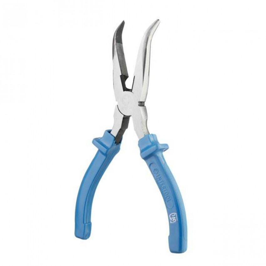 Довгогубці вигнуті 180мм INTERTOOL HT-0125-HT-0125