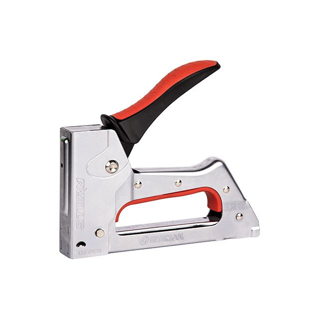 Степлер будівельний під скобу 11,3×0,7×4-10 мм, металевий корпус, STORM INTERTOOL RT-0121-RT-0121