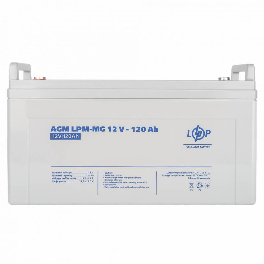 Акумулятор мультигелевий LPM-MG 12V - 120 Ah-LP3876