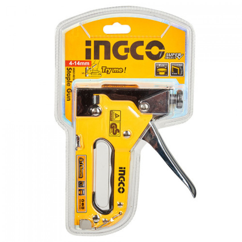 Степлер металевий INGCO Super Select-HSG14018