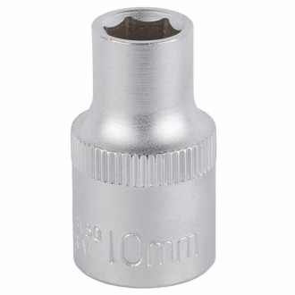 Насадка шестигранна коротка 1/2&quot; 10мм CrV mid Sigma (6071101)-[articul]