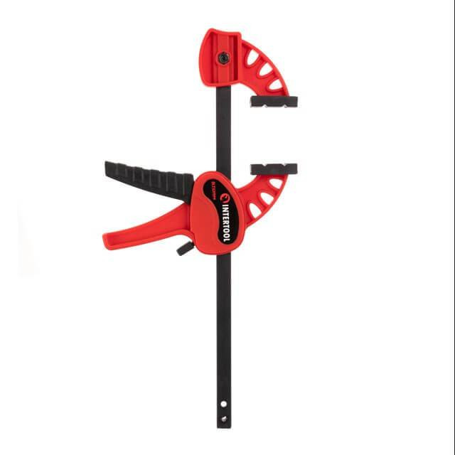 Струбцина автомат 100*30 мм, зусилля затиску до 10 кг INTERTOOL HT-6110-HT-6110