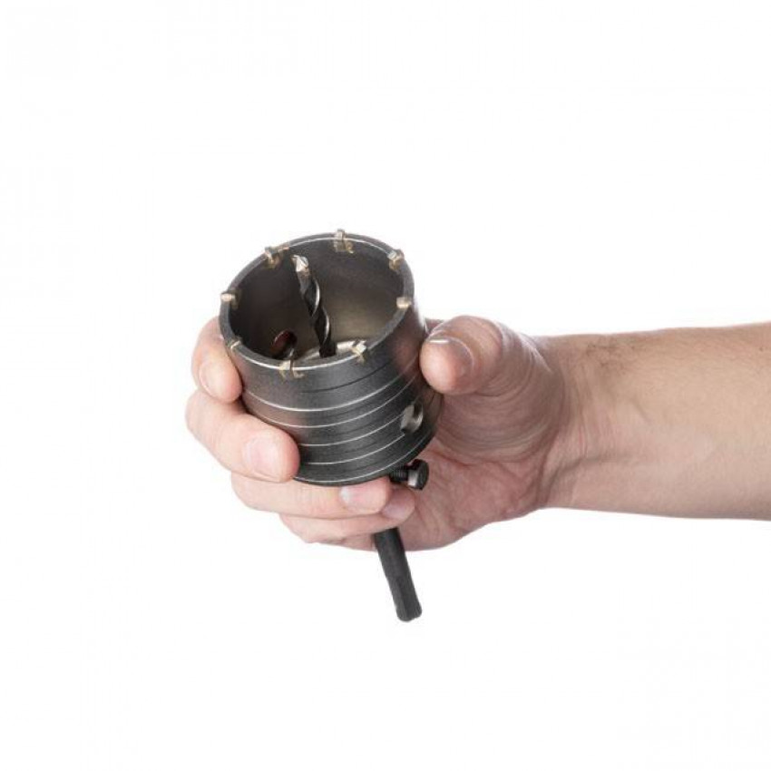 Свердло корончате по бетону 68мм + перехідник SDS Plus 100мм INTERTOOL SD-7068-SD-7068