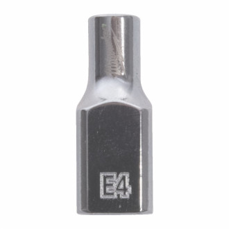 Головка торцева хромована TORX Е-стандарт 1/4'' MILWAUKEE, E4-[articul]