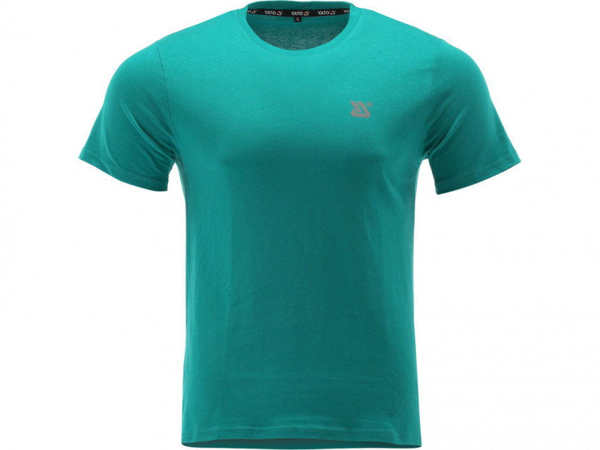 Футболка серії BASIC зелена YATO, розм. 2XL/ вис- 78 см х 61 см, 100%- бавовна [40]-YT-78492