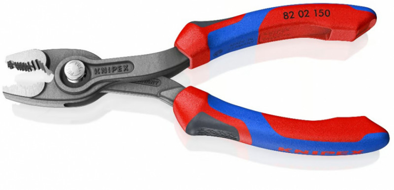 Кліщі універсальні для зірваних болтів TwinGrip KNIPEX 82 02 150, фосфатовані-82 02 150