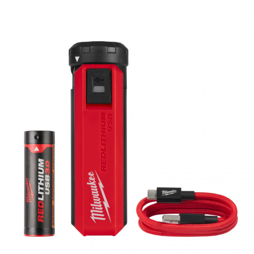 Повербанк 2,1А PPS-301 с зарядним пристроєм USB L4 MILWAUKEE 4932493335-4932493335