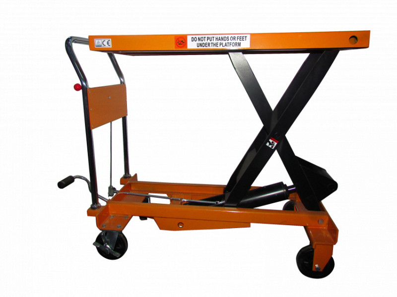 Стіл-платформа вантажопідйомний гідравлічний 1000кг/1м SYTJ-100, колір-жовтий-SYTJ- 100 Y